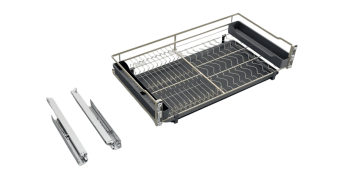 Выкатной посудосушитель ChampagneRose H=190мм, 700мм, с направ-ми, шампань